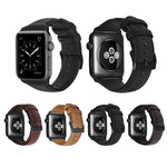 Echtlederarmband mit Ölwachsbehandlung, passend für Apple Watch Series 8 &amp; 7 (41 mm), SE 2 &amp; 6, SE, 5 &amp; 4 (40 mm) und 3 &amp; 2 &amp; 1 (38 mm).