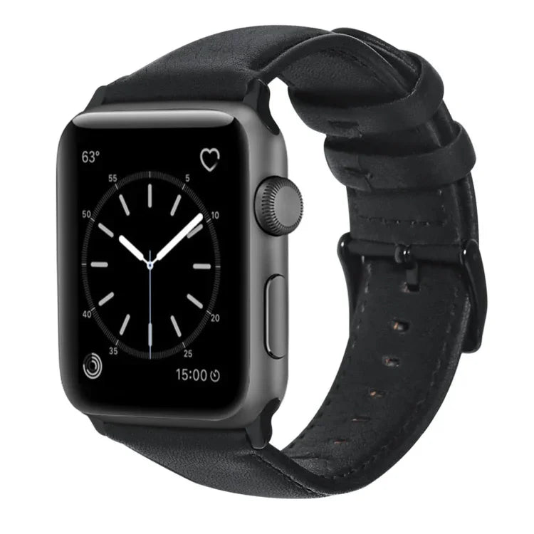 Echtlederarmband mit Ölwachsbehandlung, passend für Apple Watch Series 8 &amp; 7 (41 mm), SE 2 &amp; 6, SE, 5 &amp; 4 (40 mm) und 3 &amp; 2 &amp; 1 (38 mm).