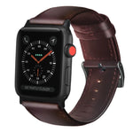 Echtlederarmband mit Ölwachsbehandlung, passend für Apple Watch Series 8 &amp; 7 (41 mm), SE 2 &amp; 6, SE, 5 &amp; 4 (40 mm) und 3 &amp; 2 &amp; 1 (38 mm).