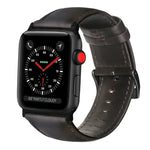 Echtlederarmband mit Ölwachsbehandlung, passend für Apple Watch Series 8 &amp; 7 (41 mm), SE 2 &amp; 6, SE, 5 &amp; 4 (40 mm) und 3 &amp; 2 &amp; 1 (38 mm).