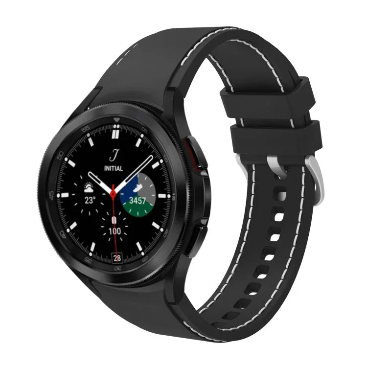 Ersatzarmband mit Silikonnaht für Samsung Galaxy Watch4 / Watch4 Classic