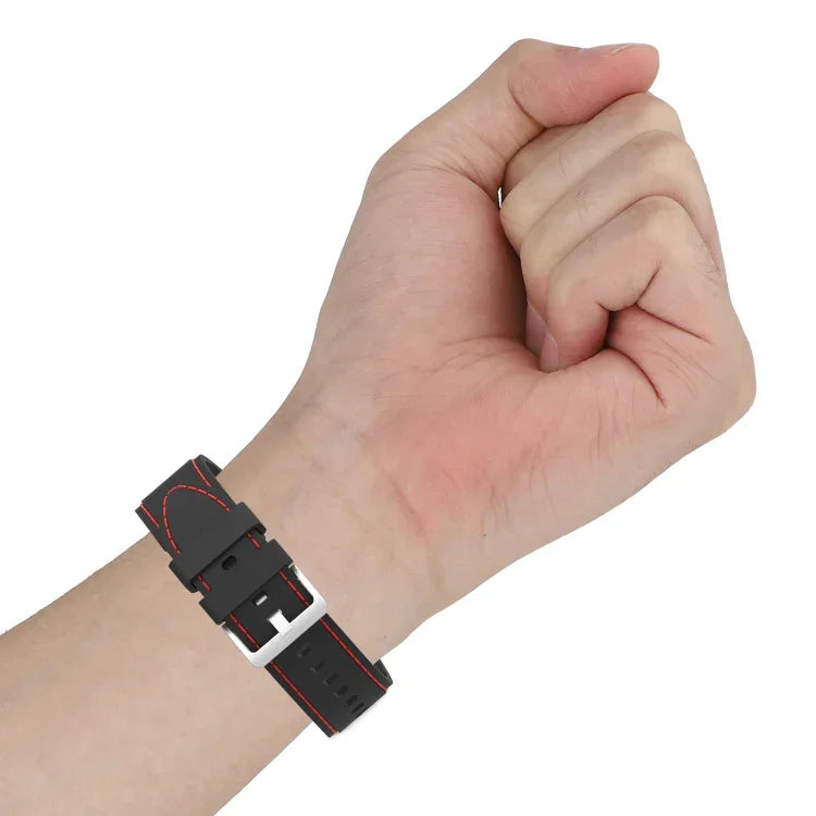 Ersatzarmband mit Silikonnaht für Samsung Galaxy Watch4 / Watch4 Classic
