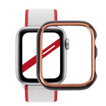 Zweifarbige galvanisierte PC-Schutzhülle für Apple Watch Series 6 / 5 / 4 / Watch SE 44mm, für Apple Watch Series 3 & 2 & 1 42mm, für Apple Watch Series 6 / 5 / 4 / Watch SE 40mm