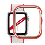 Zweifarbige galvanisierte PC-Schutzhülle für Apple Watch Series 6 / 5 / 4 / Watch SE 44mm, für Apple Watch Series 3 & 2 & 1 42mm, für Apple Watch Series 6 / 5 / 4 / Watch SE 40mm