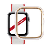 Zweifarbige galvanisierte PC-Schutzhülle für Apple Watch Series 6 / 5 / 4 / Watch SE 44mm, für Apple Watch Series 3 & 2 & 1 42mm, für Apple Watch Series 6 / 5 / 4 / Watch SE 40mm