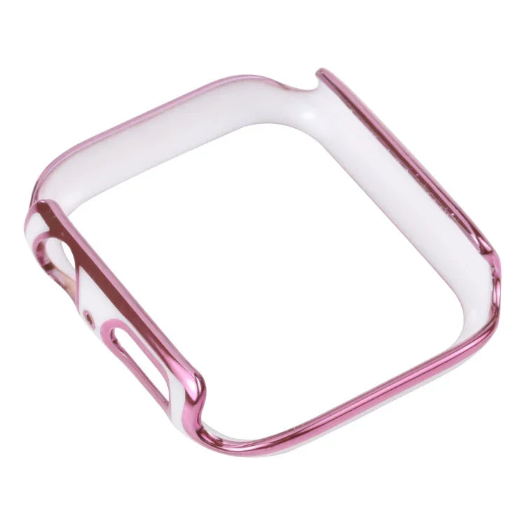 Zweifarbige, galvanisierte PC-Schutzhülle für Apple Watch Series 3, 2 und 1 (38 mm)