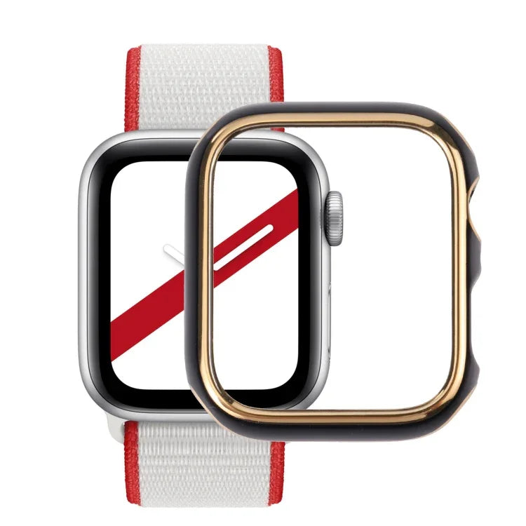 Zweifarbige, galvanisierte PC-Schutzhülle für Apple Watch Series 3, 2 und 1 (38 mm)