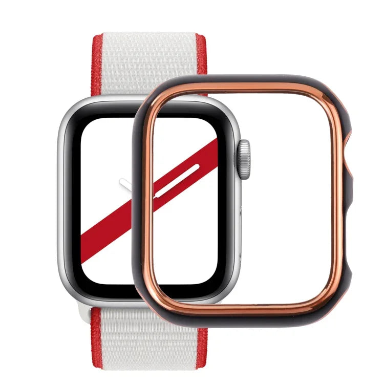 Zweifarbige, galvanisierte PC-Schutzhülle für Apple Watch Series 3, 2 und 1 (38 mm)