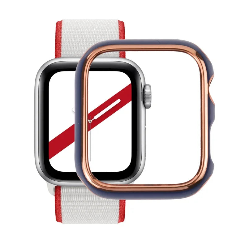 Zweifarbige, galvanisierte PC-Schutzhülle für Apple Watch Series 3, 2 und 1 (38 mm)