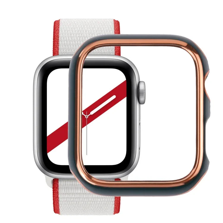 Zweifarbige, galvanisierte PC-Schutzhülle für Apple Watch Series 3, 2 und 1 (38 mm)