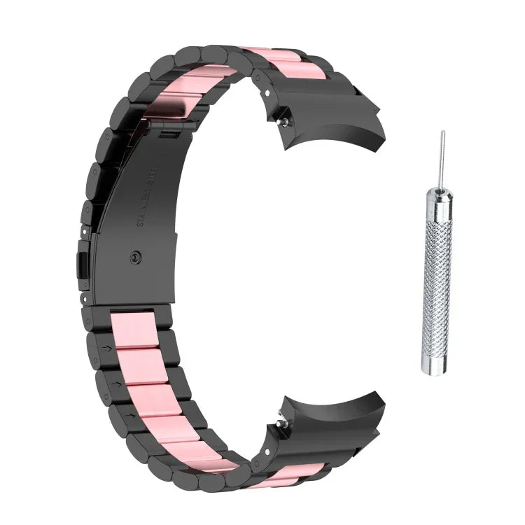 Dreisträngiges Stahl-Ersatzarmband für Samsung Galaxy Watch4 / Watch4 Classic