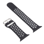Silikon-Ersatzarmband + Schutzhülle mit Displayschutzfolien-Set für Apple Watch Series, 3 & 2 & 1 38 mm, für Apple Watch Series 6 / 5 / 4 / Watch SE 40 mm