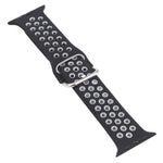 Silikon-Ersatzarmband + Schutzhülle mit Displayschutzfolien-Set für Apple Watch Series, 3 & 2 & 1 38 mm, für Apple Watch Series 6 / 5 / 4 / Watch SE 40 mm