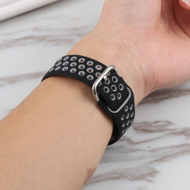 Silikon-Ersatzarmband + Schutzhülle mit Displayschutzfolien-Set für Apple Watch Series, 3 & 2 & 1 38 mm, für Apple Watch Series 6 / 5 / 4 / Watch SE 40 mm