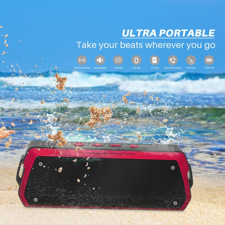 NewRixing NR-5000 IPX5 High Fidelity Bluetooth-Lautsprecher, unterstützt Freisprechanrufe / TF-Karten / FM / U-Disk