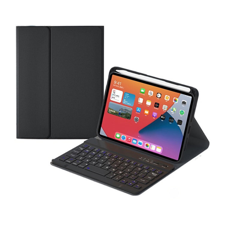 HK006 Quadratische Tasten Abnehmbare Bluetooth-Tastatur Lederhülle mit Halter für iPad mini 6, HK006