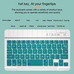 HK006 Quadratische Tasten Abnehmbare Bluetooth-Tastatur Lederhülle mit Halter für iPad mini 6, HK006