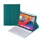 HY006 Runde Tasten Abnehmbare Bluetooth-Tastatur Lederhülle mit Halter für iPad mini 6, HY006