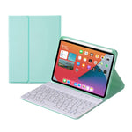 HY006 Runde Tasten Abnehmbare Bluetooth-Tastatur Lederhülle mit Halter für iPad mini 6, HY006