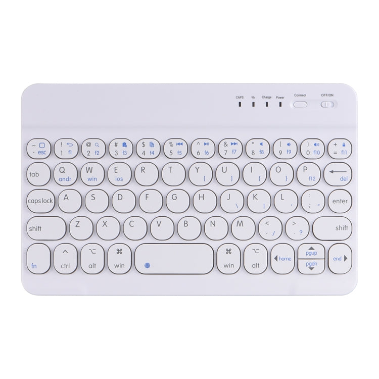 HY006 Runde Tasten Abnehmbare Bluetooth-Tastatur Lederhülle mit Halter für iPad mini 6, HY006