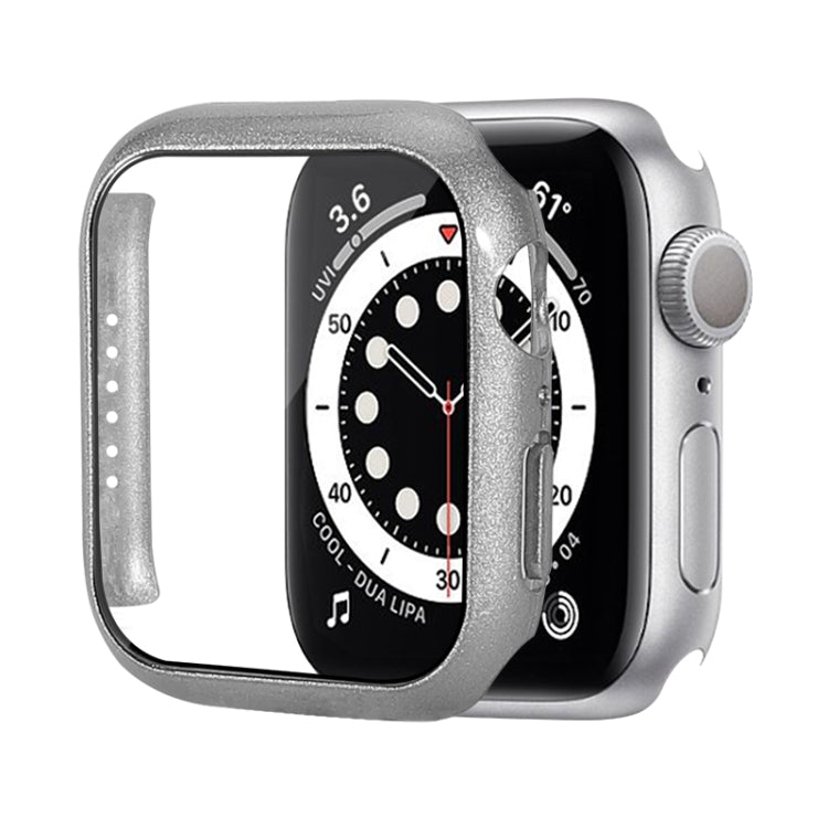 Stoßfeste PC-Schutzhülle mit gehärteter Glasfolie, für Apple Watch Series 9 / 8 / 7 41mm, für Apple Watch Series 9 / 8 / 7 45mm, für Apple Watch Series 8 / 7 41mm