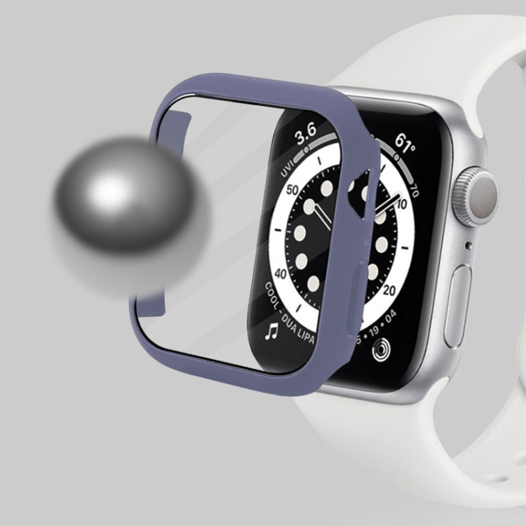 Stoßfeste PC-Schutzhülle mit gehärteter Glasfolie, für Apple Watch Series 9 / 8 / 7 41mm, für Apple Watch Series 9 / 8 / 7 45mm, für Apple Watch Series 8 / 7 41mm