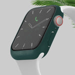 Stoßfeste PC-Schutzhülle mit gehärteter Glasfolie, für Apple Watch Series 9 / 8 / 7 41mm, für Apple Watch Series 9 / 8 / 7 45mm, für Apple Watch Series 8 / 7 41mm