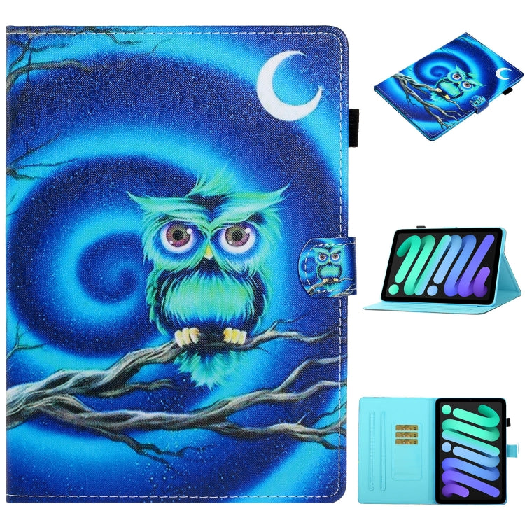Coloured Drawing Horizontal Flip Leather Case with Holder & Card Slot & Sleep / Wake-up Function, For iPad mini 2024 / mini 6