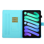 Coloured Drawing Horizontal Flip Leather Case with Holder & Card Slot & Sleep / Wake-up Function, For iPad mini 2024 / mini 6