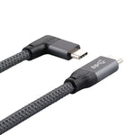 100W USB-C / Typ-C Winkel zu USB-C / Typ-C männlich Vollfunktions-Datenkabel mit E-Mark, 0,5m, 1m, 1,5m