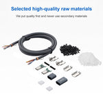 100W USB-C / Typ-C Winkel zu USB-C / Typ-C männlich Vollfunktions-Datenkabel mit E-Mark, 0,5m, 1m, 1,5m