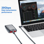 100W USB-C / Typ-C Winkel zu USB-C / Typ-C männlich Vollfunktions-Datenkabel mit E-Mark, 0,5m, 1m, 1,5m