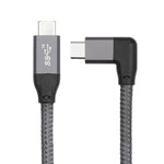 100W USB-C / Typ-C Winkel zu USB-C / Typ-C männlich Vollfunktions-Datenkabel mit E-Mark, 0,5m, 1m, 1,5m