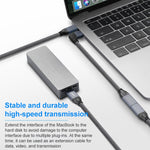 100W USB-C / Typ-C Winkel männlich zu USB-C / Typ-C weiblich Vollfunktions-Datenverlängerungskabel, 0,2m, 0,5m, 1m, 1,5m
