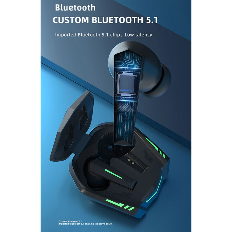 Original Lenovo XT80 TWS Spiel- / Musik-Dual-Modus Bluetooth-Kopfhörer mit Atemlicht & Ladebox