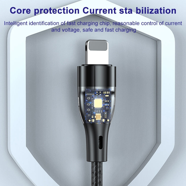 ADC-003 Type-C zu 8 Pin PD Schnelllade Geflochtenes Datenkabel, 1m, 2m