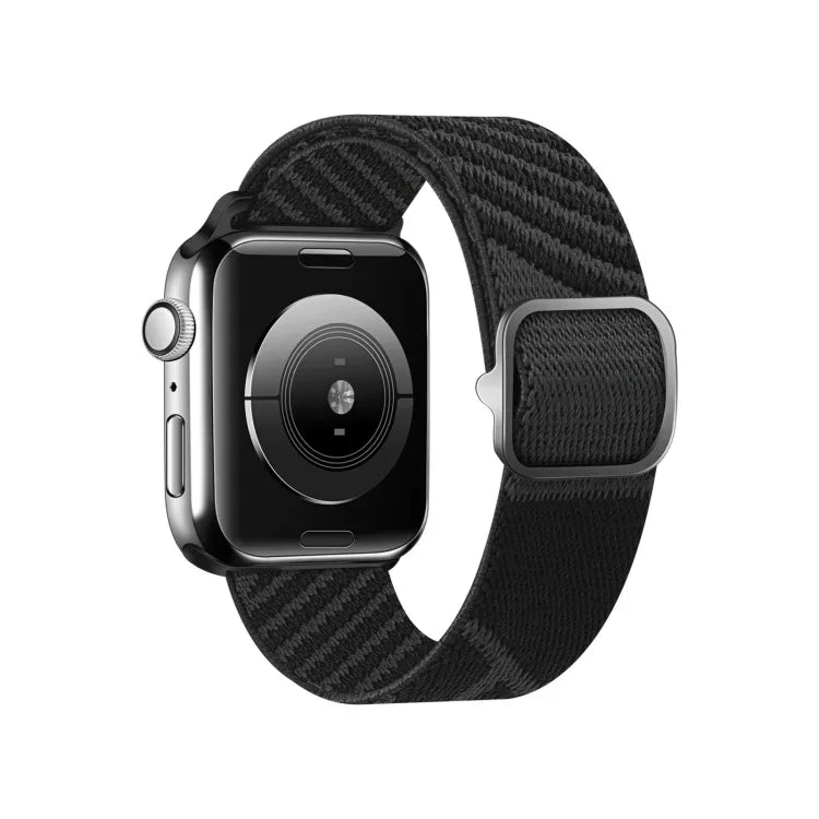 Two-color Nylon Braid Replacement Wrist Strap Watchband For Apple Watch Series, 7 41mm / 6&SE&5&4 40mm / 3&2&1 38mm, 7 45mm / 6&SE&5&4 44mm / 3&2&1 42mm