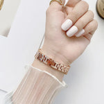 Rhombus Volldiamant-Metallarmband + Hülle für Apple Watch Series 6 / 5 / 4 / Watch SE 40 mm, Apple Watch Series 6 / 5 / 4 / Watch SE 44 mm, 3 &amp; 2 &amp; 1 42 mm, 3 &amp; 2 &amp; 1 38 mm