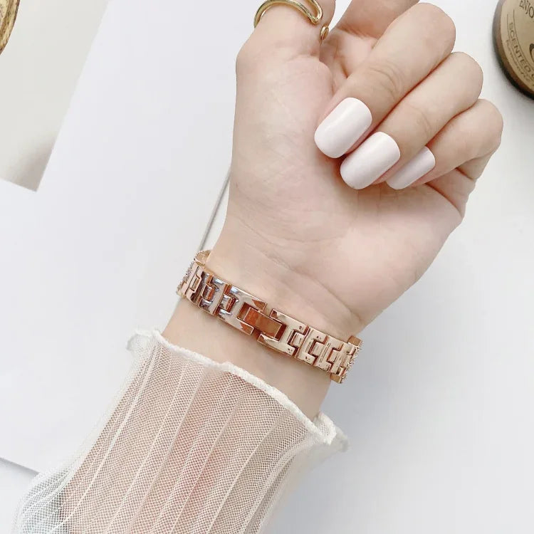 Rhombus Volldiamant-Metallarmband + Hülle für Apple Watch Series 6 / 5 / 4 / Watch SE 40 mm, Apple Watch Series 6 / 5 / 4 / Watch SE 44 mm, 3 &amp; 2 &amp; 1 42 mm, 3 &amp; 2 &amp; 1 38 mm