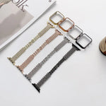 Rhombus Volldiamant-Metallarmband + Hülle für Apple Watch Series 6 / 5 / 4 / Watch SE 40 mm, Apple Watch Series 6 / 5 / 4 / Watch SE 44 mm, 3 &amp; 2 &amp; 1 42 mm, 3 &amp; 2 &amp; 1 38 mm