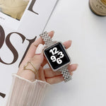 Rhombus Volldiamant-Metallarmband + Hülle für Apple Watch Series 6 / 5 / 4 / Watch SE 40 mm, Apple Watch Series 6 / 5 / 4 / Watch SE 44 mm, 3 &amp; 2 &amp; 1 42 mm, 3 &amp; 2 &amp; 1 38 mm