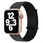 Hook and Loop Fastener Dual Section Replacement Watchband For Apple Watch Series, 7 41mm / 6&SE&5&4 40mm / 3&2&1 38mm, 7 45mm / 6&SE&5&4 44mm / 3&2&1 42mm