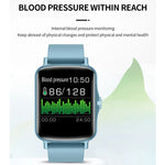 PTone Smartwatch mit 1,44 Zoll HD-Touchscreen, IP67 wasserdicht, unterstützt Schlafüberwachung, Herzfrequenzmessung und Blutdruckmessung