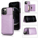 Shockproof PU + TPU Protective Case with Card Slots & Holder, For iPhone 13 mini, For iPhone 13, For iPhone 13 Pro, For iPhone 13 Pro Max