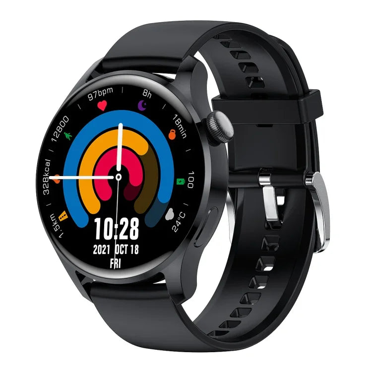 M103 Smartwatch mit 1,35 Zoll IPS-Farbbildschirm, IP67 wasserdicht, unterstützt Schlafüberwachung, Herzfrequenzmessung, Bluetooth-Anrufe und Musikwiedergabe. Ausführungen: Silikonarmband, Silikonarmband (Schwarz), Silikonarmband (Schwarz-Silber)