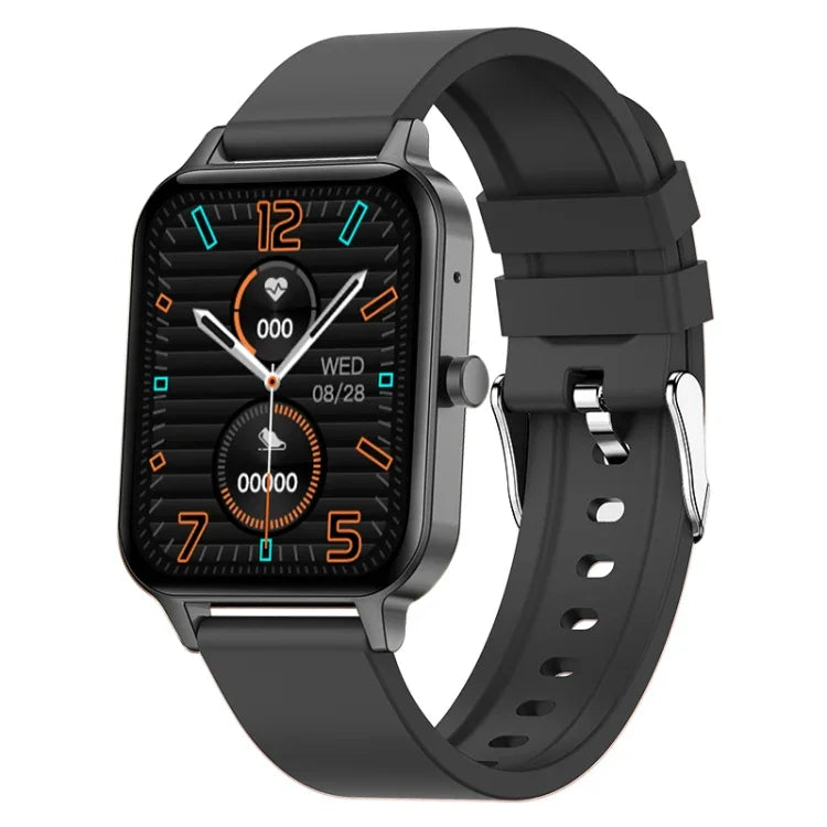 MX7 Smartwatch mit 1,69 Zoll IPS-Touchscreen, IP68 wasserdicht, unterstützt Schlafüberwachung, Herzfrequenzmessung, Bluetooth-Anrufe und Körpertemperaturmessung