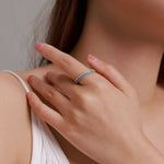 S925 Sterling-Silber Mode Magier Diamant Damenring, 6, 7, 8