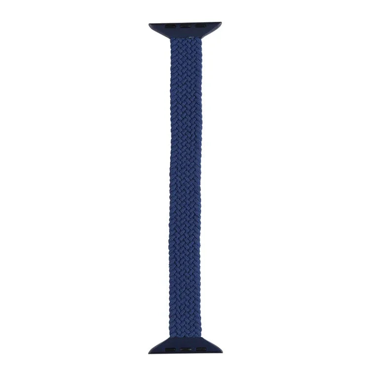 Schmale Taille einzelne Schlaufe Nylon Geflecht Ersatz-Uhrenarmband für Apple Watch Series, XS 130mm, XS 135mm, 7 41mm / 6&SE&5&4 40mm / 3&2&1 38mm