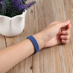 Schmale Taille einzelne Schlaufe Nylon Geflecht Ersatz-Uhrenarmband für Apple Watch Series, XS 130mm, XS 135mm, 7 41mm / 6&SE&5&4 40mm / 3&2&1 38mm
