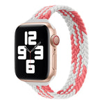 Schmale Taille einzelne Schlaufe Nylon Geflecht Ersatz-Uhrenarmband für Apple Watch Series, XS 130mm, XS 135mm, 7 41mm / 6&SE&5&4 40mm / 3&2&1 38mm